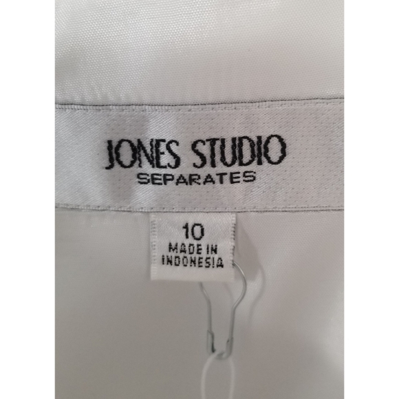 Jones Studio Knee Length White Dress Size 10 - Picture 5 of 8